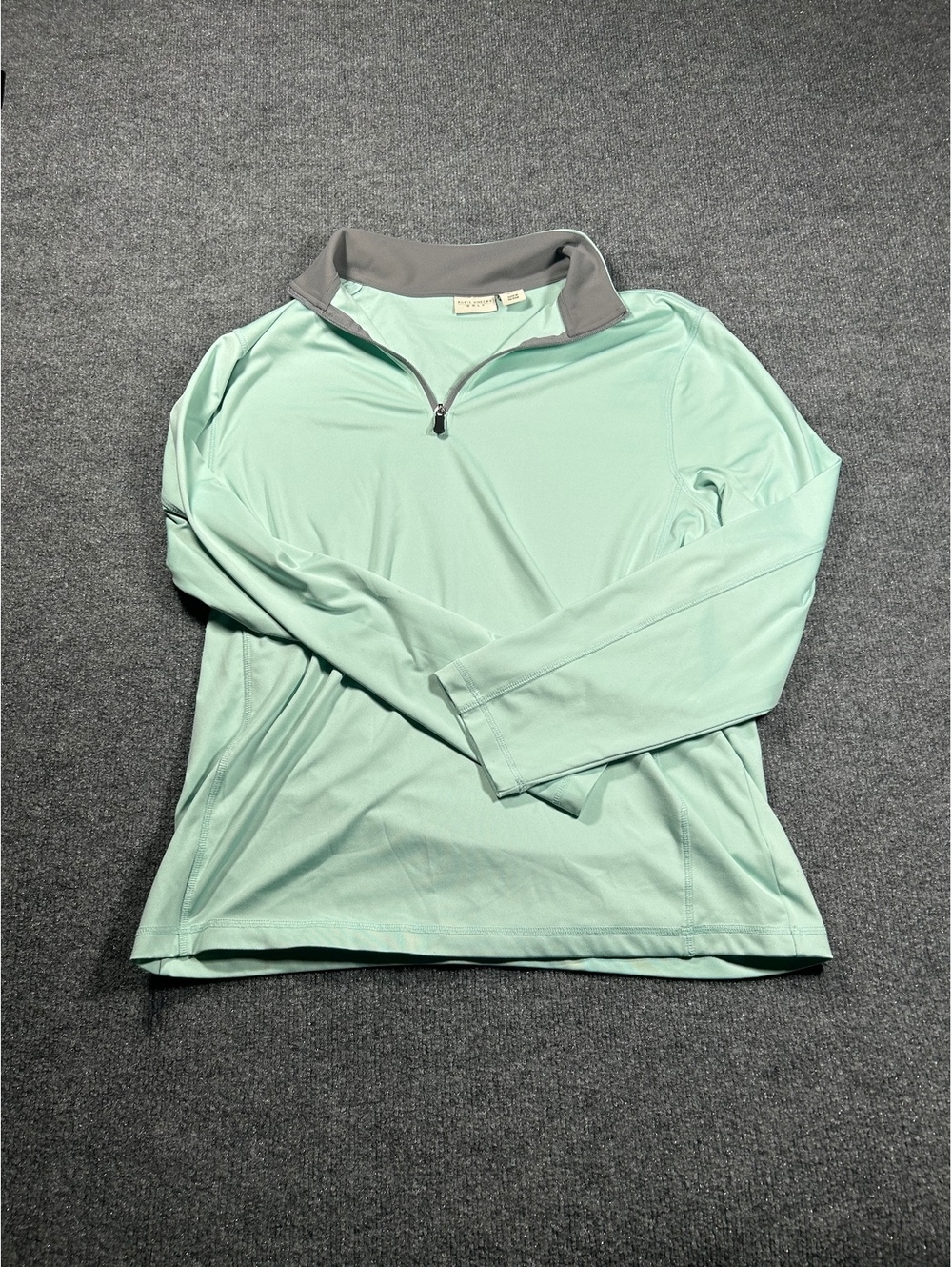 Rorie Whelan Golf Long Sleeve Quarter-Zip Pullover - Mint Green, Size L